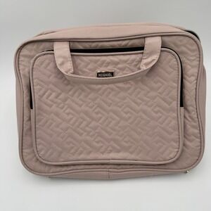 NISHEL Women's Travel Toiletry Bag, Hanging Organizer for Makeup & Shampoo Pink